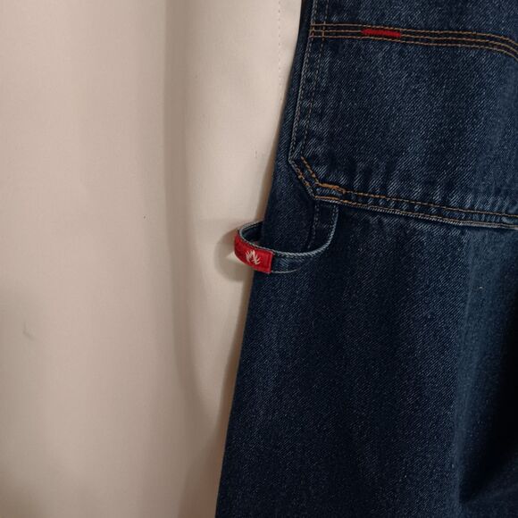 Indo Homegrown Vintage Men's Carpenter Jeans Sz 36- 32 Baggy Fit Mid Wash - Picture 7 of 11